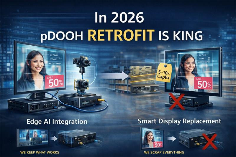 2026 pDOOH Retrofit Legacy Screens:  pDOOH Ready Camera 